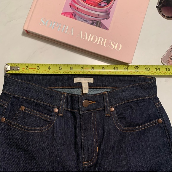 Eileen Fisher Skinny Jeans in Dark Denim Size 2 - Picture 9 of 13